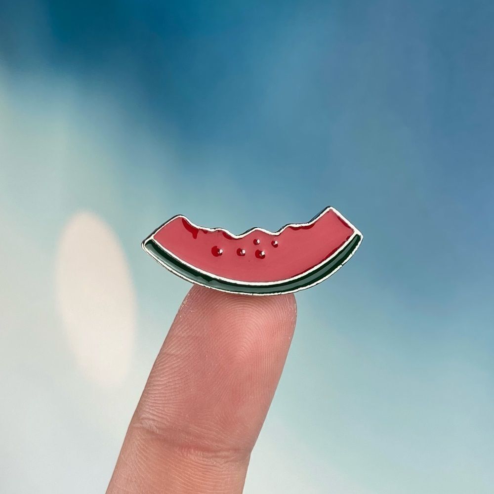 Bitten Watermelon Enamel Pin/ Brooch Lapel